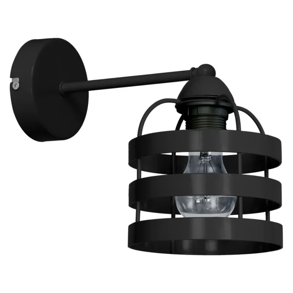 Kinkiet loft LARS BLACK 1xE27 MLP797- Milagro