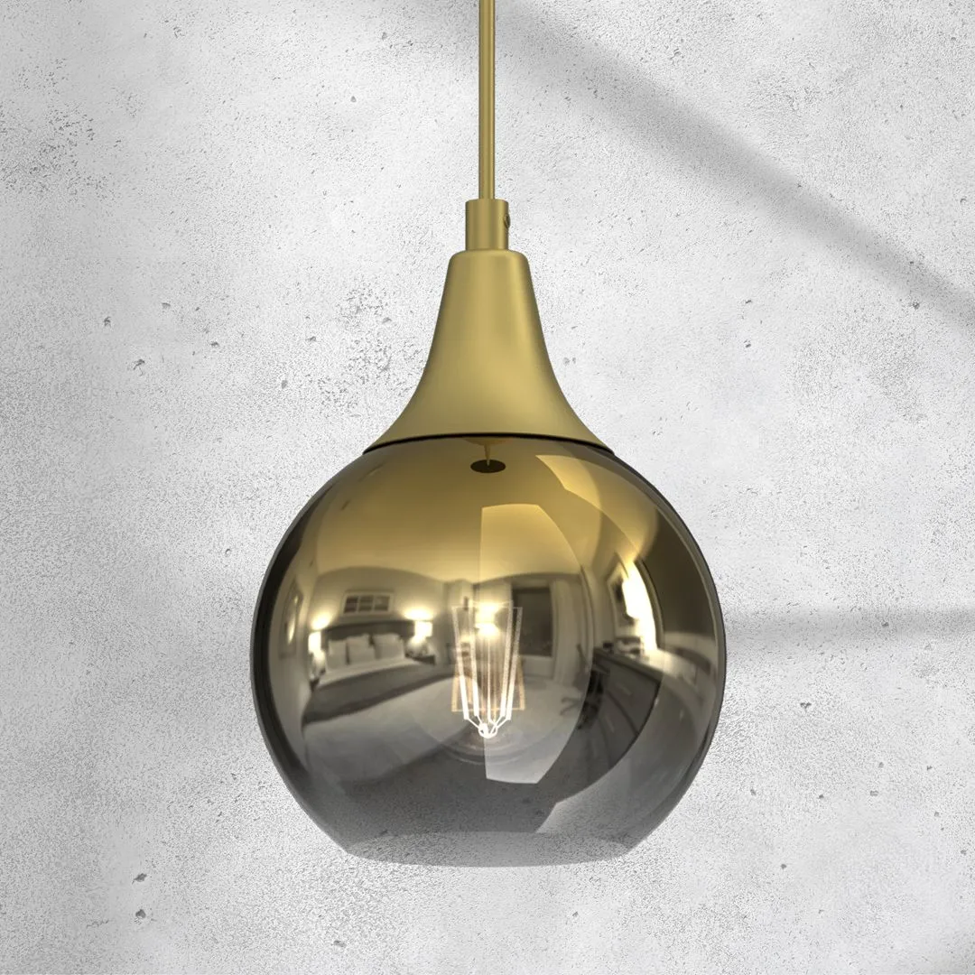 Lampa wisząca nowoczesna MONTE GOLD fi 150 1xE27 MLP8401- Milagro - obrazek 3