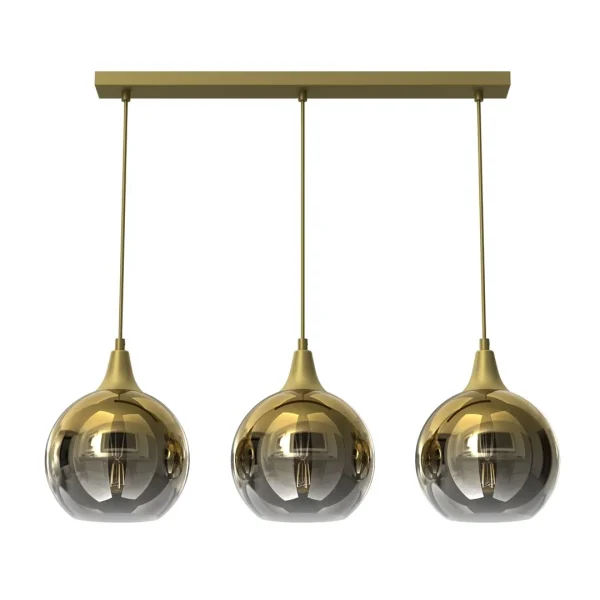 Lampa nad stół wisząca nowoczesna MONTE GOLD 3xE27 MLP8402- Milagro