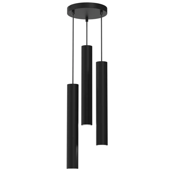 Lampa wisząca nowoczesna HUDSON BLACK 3xGU10 MLP8793 - Milagro