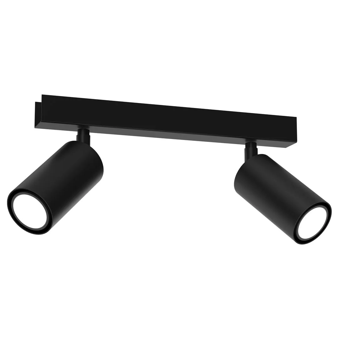 Lampa sufitowa HUDSON BLACK 2xGU10 MLP8795 - Milagro
