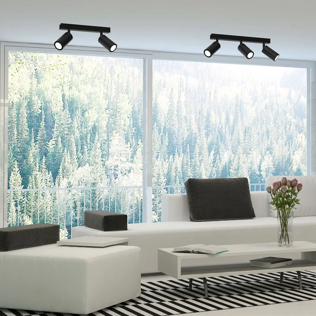 Lampa sufitowa HUDSON BLACK 2xGU10 MLP8795 - Milagro - obrazek 2