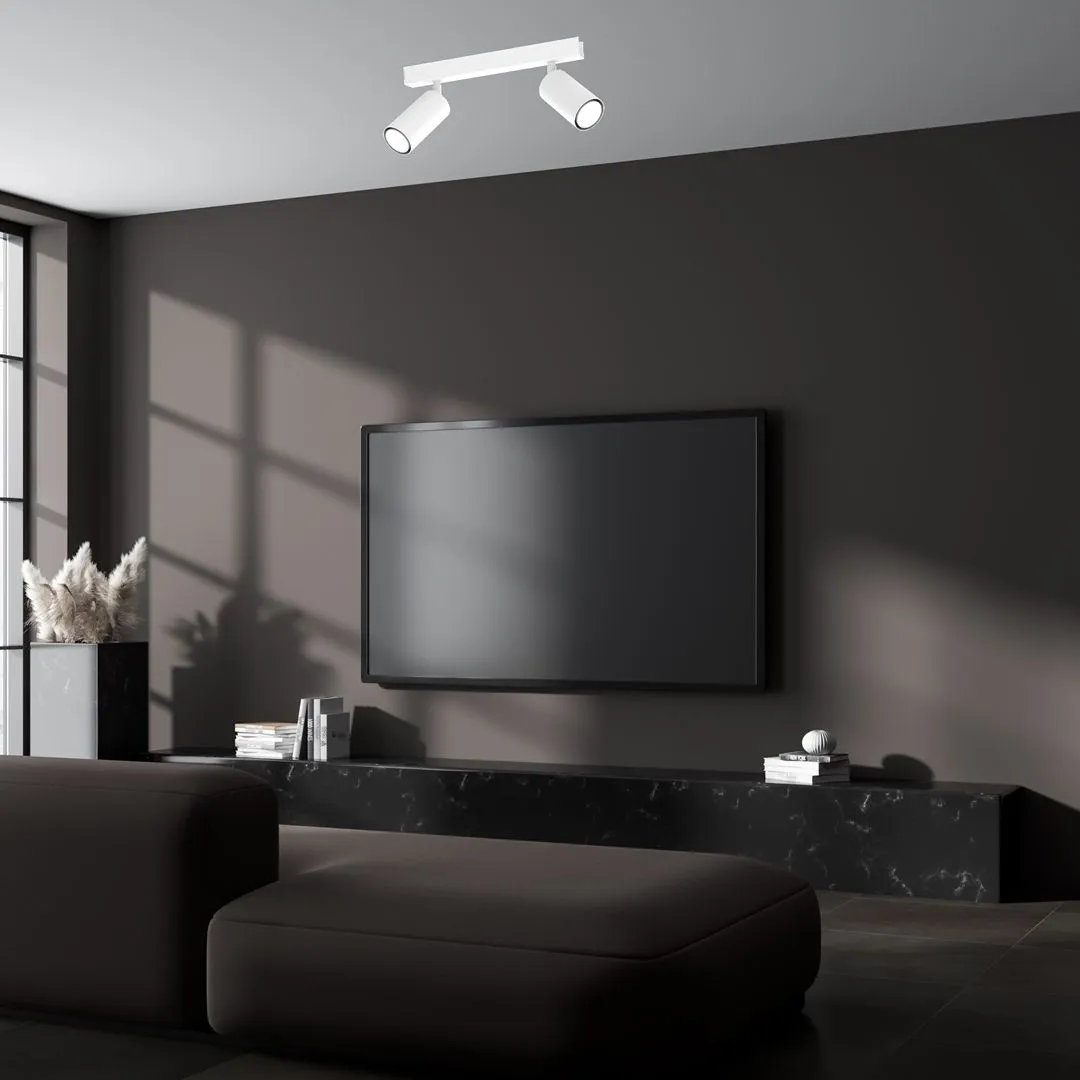 Lampa sufitowa HUDSON WHITE 2xGU10 MLP8802 - Milagro - obrazek 3