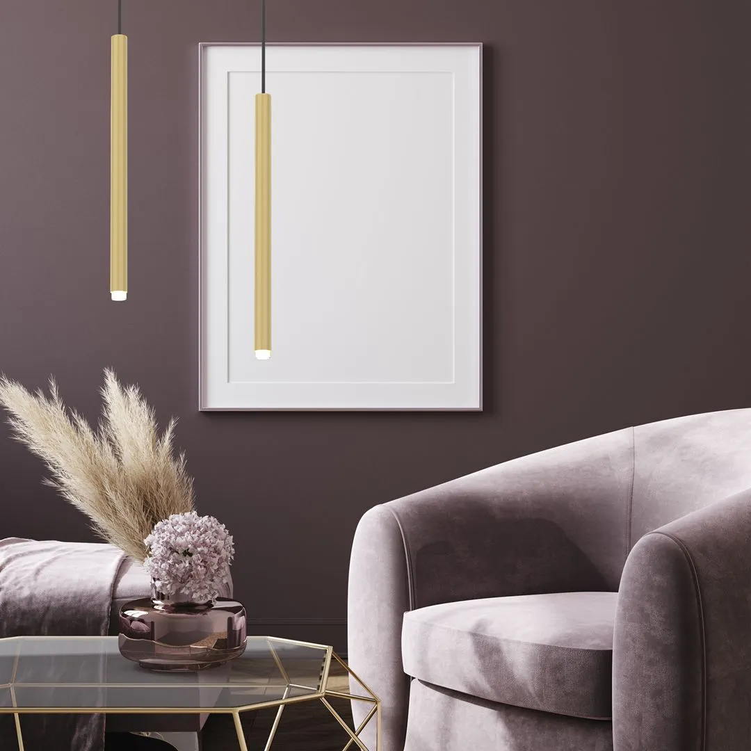Lampa wisząca nowoczesna MONZA BRASS 1xG9 max 8W LED MLP8839 - Milagro - obrazek 3