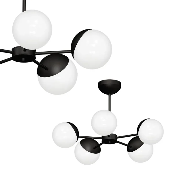 Lampa wisząca nowoczesna SFERA BLACK MLP8866 - Milagro