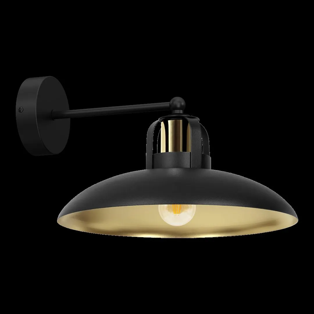 Kinkiet loft FELIX BLACK/GOLD 1xE27 MLP8904 - Milagro - obrazek 5
