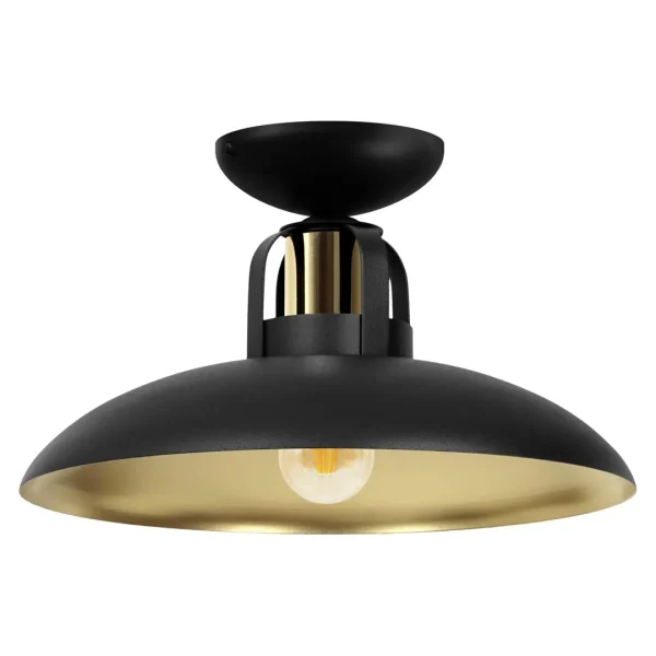 Lampa sufitowa loft FELIX BLACK/GOLD 1xE27 MLP8905 - Milagro