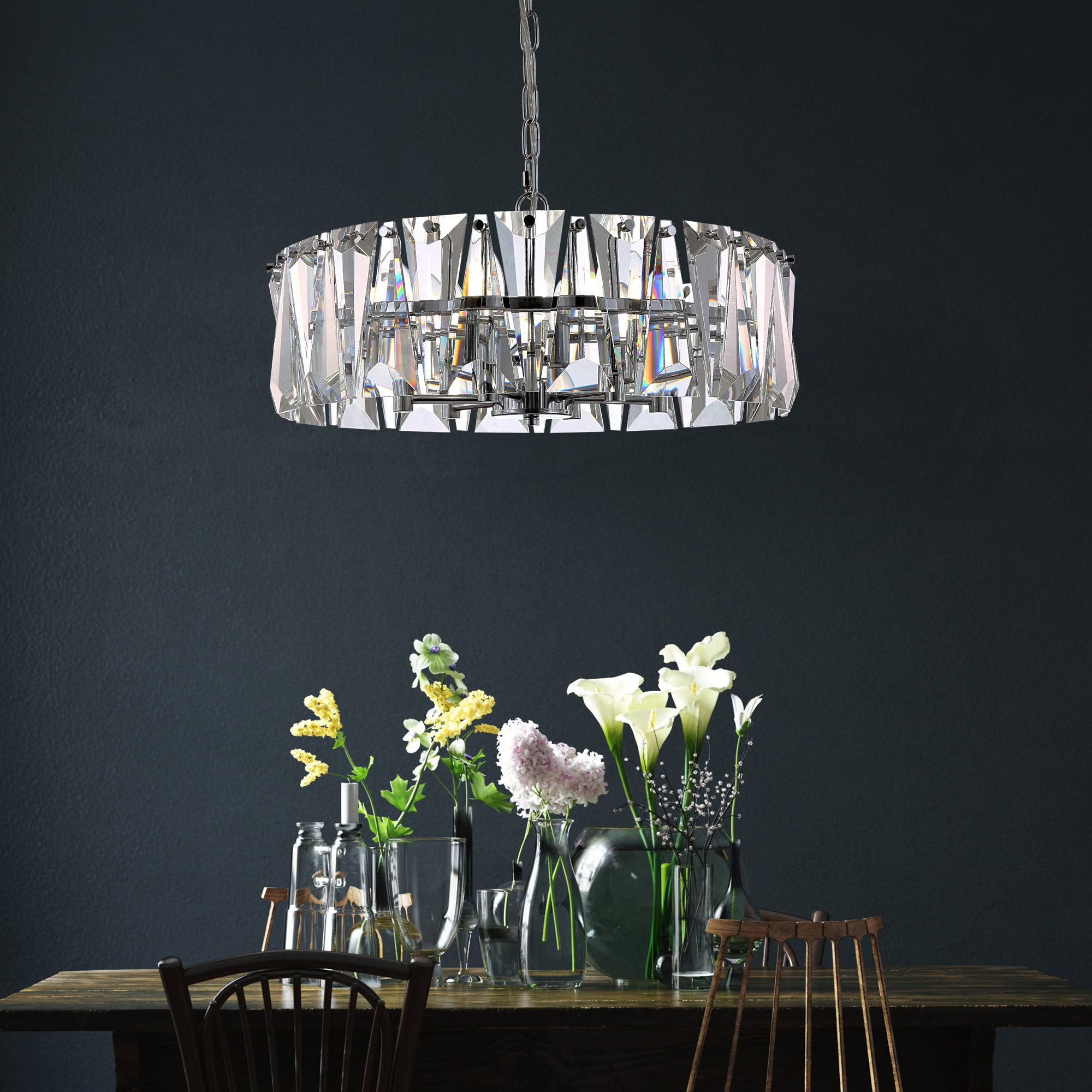 Lampa kryształowa wisząca PUNTES MOD043PL-06CH - Maytoni - obrazek 2