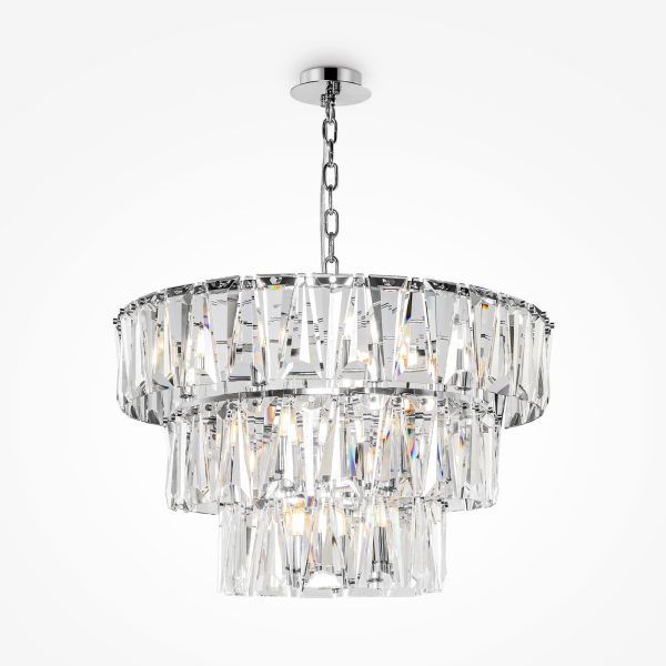 Lampa kryształowa wisząca – Puntes MOD043PL-18CH - Maytoni