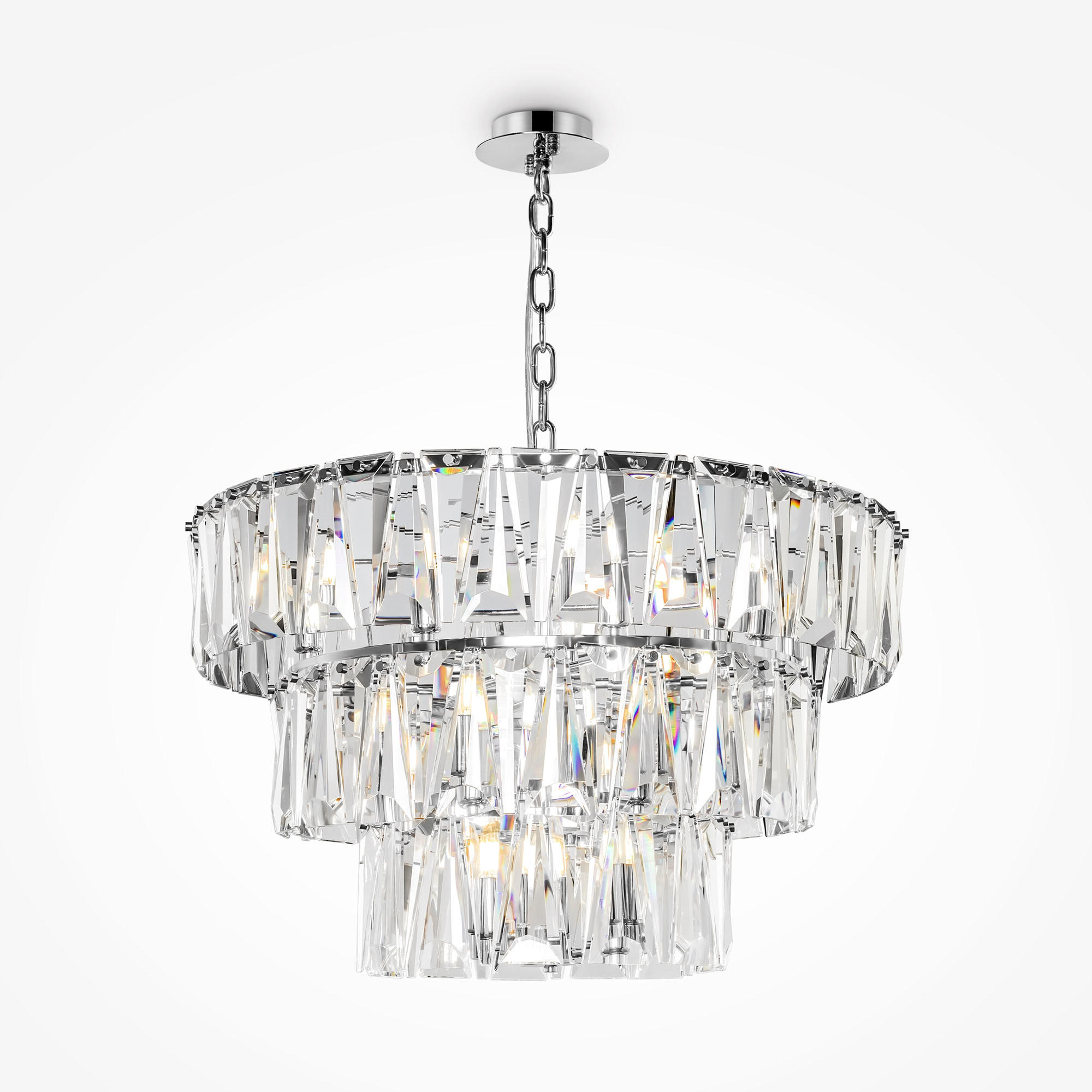 Lampa kryształowa wisząca – Puntes MOD043PL-18CH - Maytoni