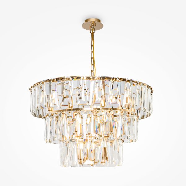 Lampa kryształowa wisząca – Puntes MOD043PL-18G - Maytoni