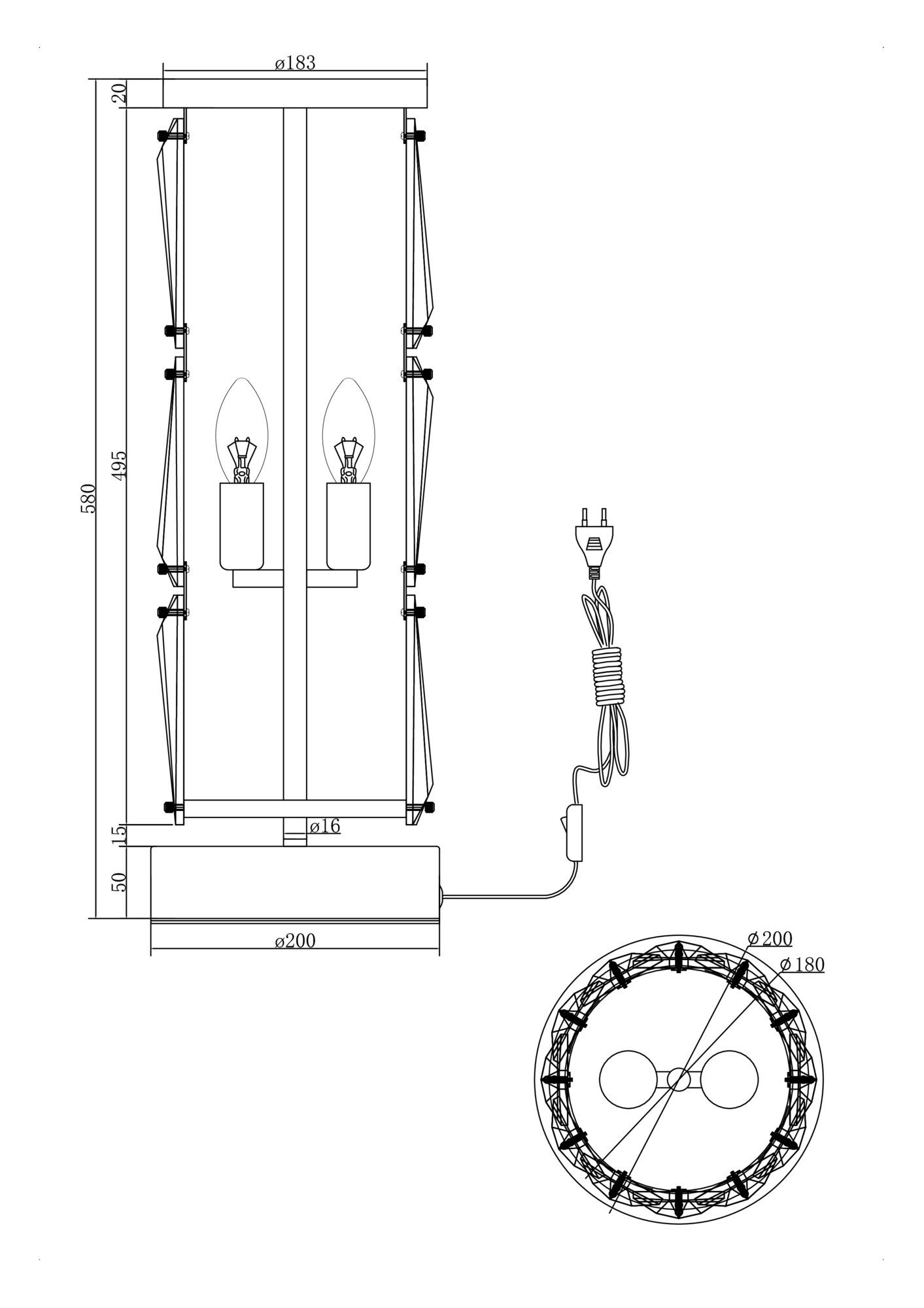 Lampa stołowa PUNTES MOD043TL-02G - Maytoni - obrazek 3
