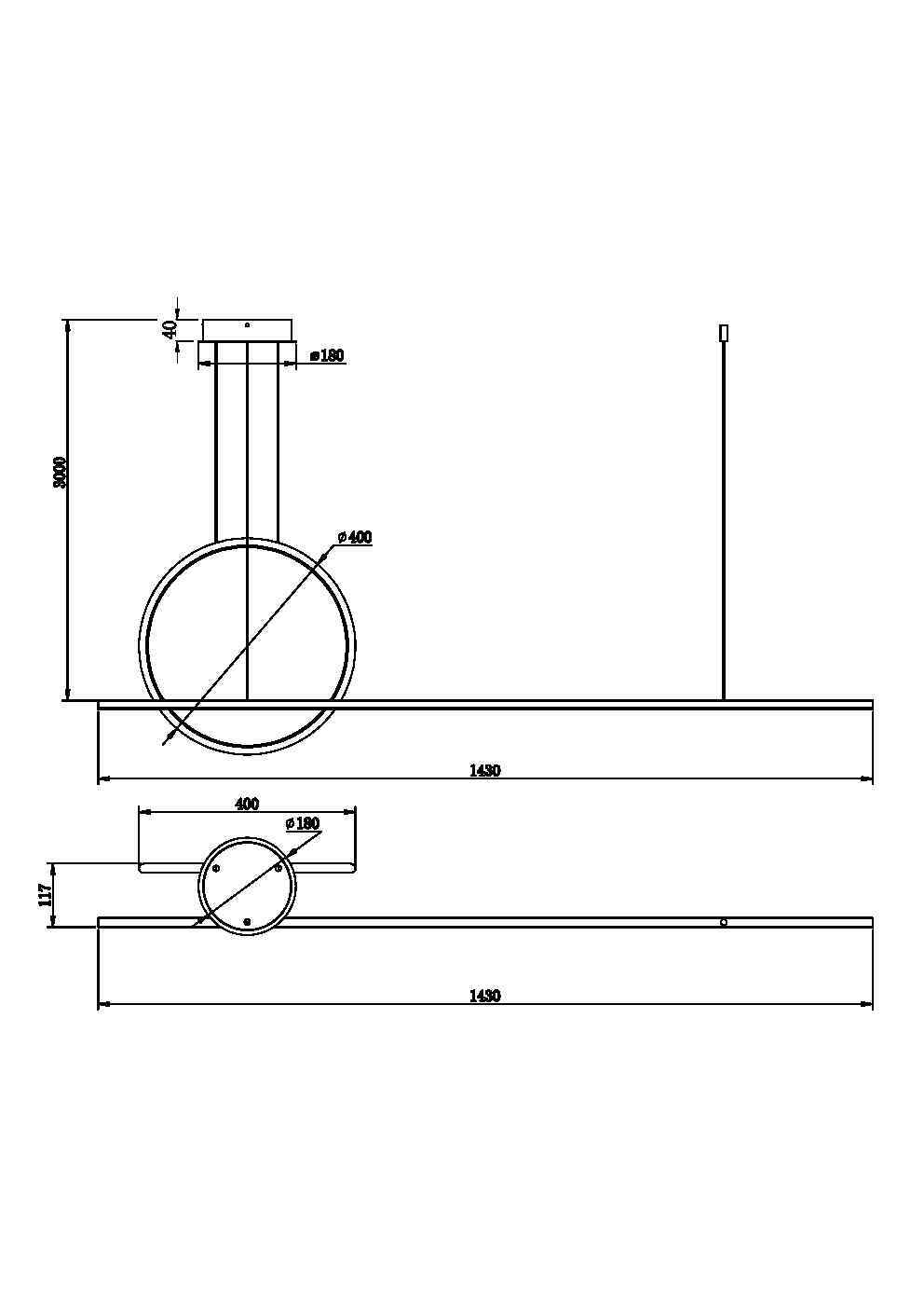 Lampa wisząca Halo MOD247PL-L49BK- Maytoni - obrazek 4