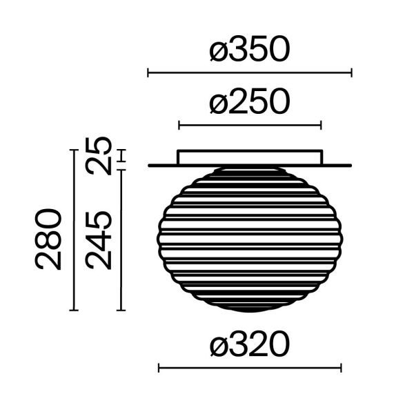 Lampa sufitowa Reels MOD268CL-01B- Maytoni