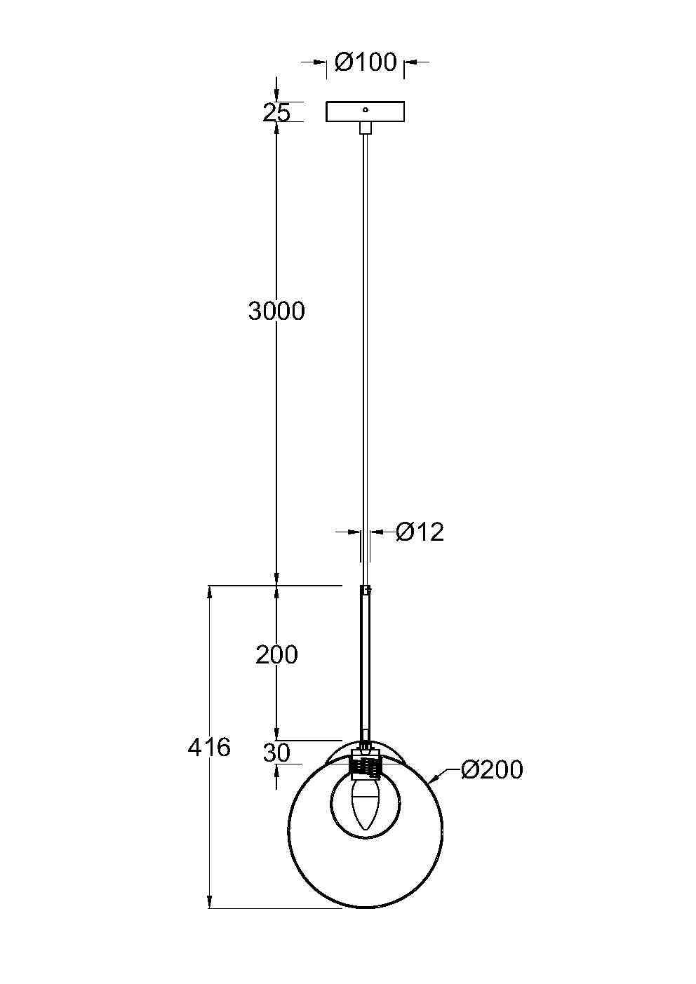Lampa wisząca Basic form MOD521PL-01G3- Maytoni - obrazek 3