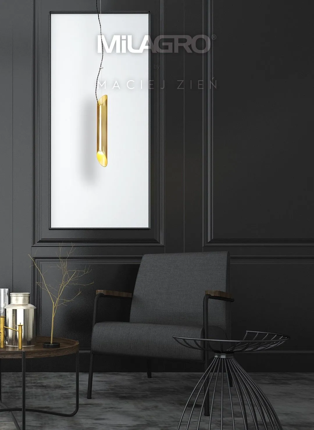 Lampa wisząca nowoczesna LIBRA 1xE14 MZ5013- Milagro - obrazek 3