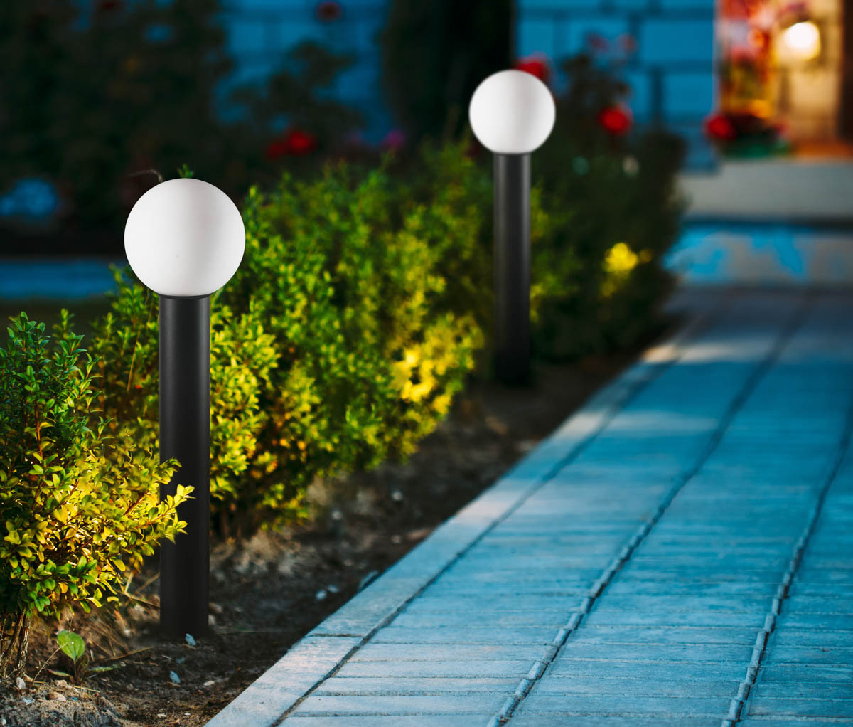 Lampa stojąca zewnętrzna Feltre OFL-8081-BL - Italux - obrazek 2