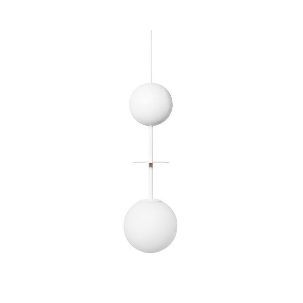 Lampa wisząca minimalistyczna kula OIO biała OIA111P0 - Ummo Lighting