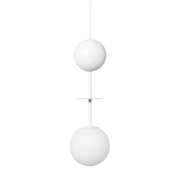 Lampa wisząca minimalistyczna kula OIO biała OIA131P0 - Ummo Lighting