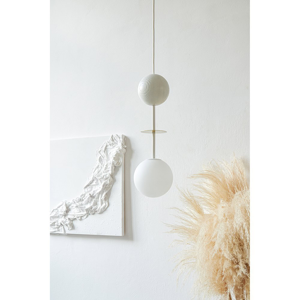 Lampa wisząca minimalistyczna kula OIO biała OIA131P0 - Ummo Lighting - obrazek 2