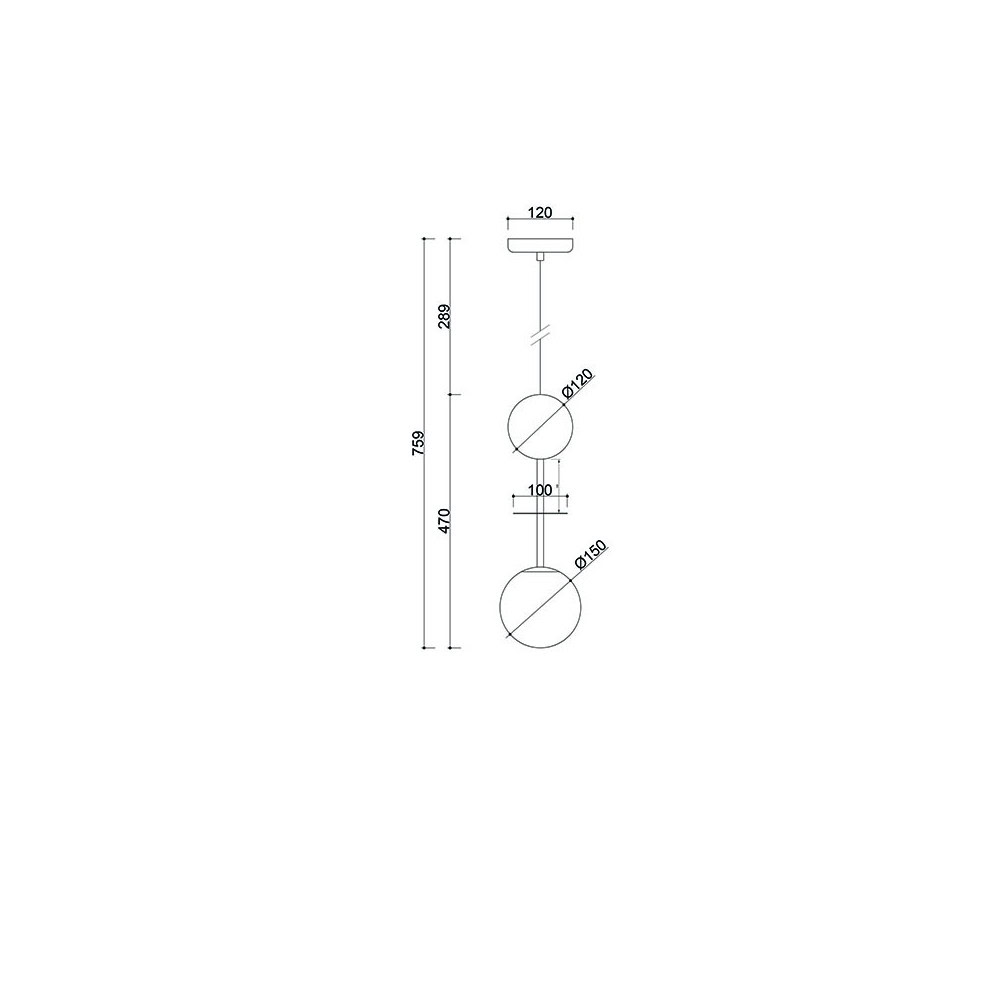 Lampa wisząca minimalistyczna kula OIO biała OIA131P0 - Ummo Lighting - obrazek 5