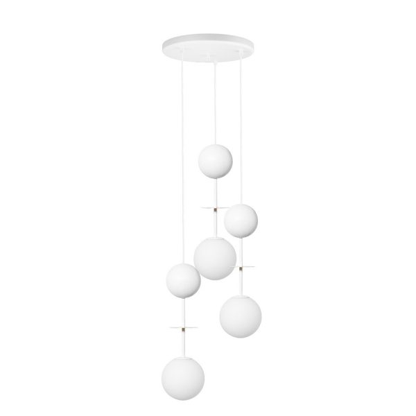 Lampa wisząca designerska minimalistyczna OIO biała OIP311P3 - Ummo Lighting