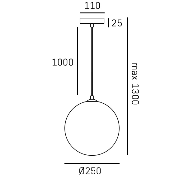 Lampa wisząca HALE P01500BK - Cosmo Light - obrazek 3