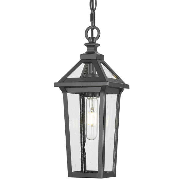 Lampa wisząca zewnętrzna czarna loftowa ZURICH P01623BK - Cosmo Light