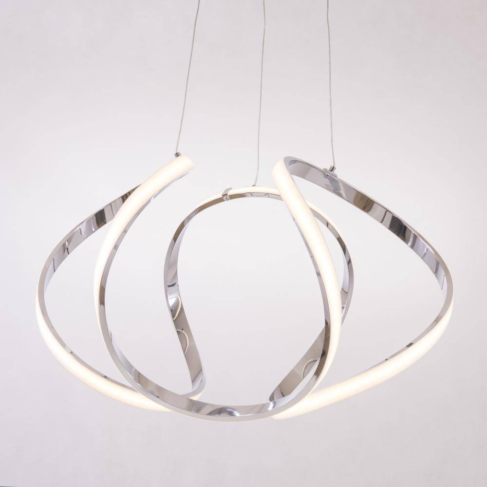 Lampa designerska wisząca srebrna TOKYO P01663CH – Cosmo Light - obrazek 4