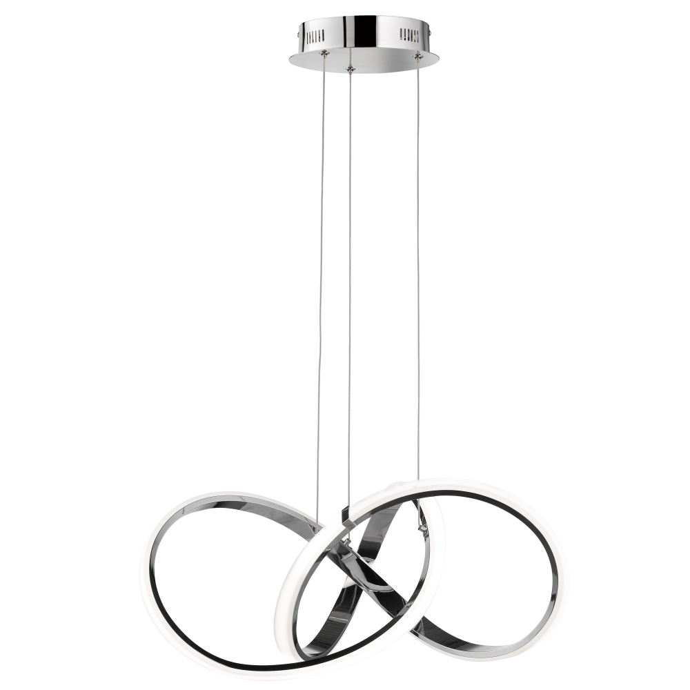 Lampa designerska wisząca srebrna TOKYO P01670CH – Cosmo Light - obrazek 2