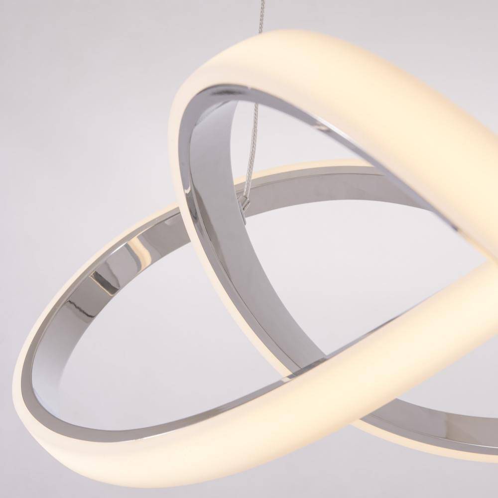 Lampa designerska wisząca srebrna TOKYO P01670CH – Cosmo Light - obrazek 3