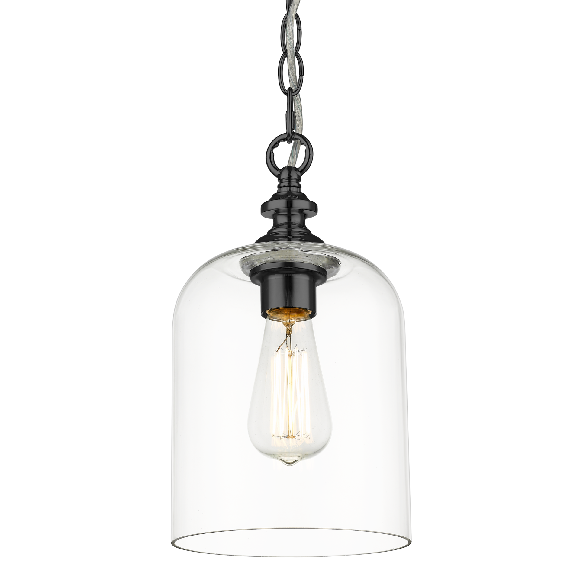 Lampa loft wisząca PRAGUE czarna P01947BK - Cosmo Light
