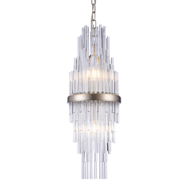 Lampa kryształowa wisząca do salonu REYKJAVIK P02080CP – Cosmo Light