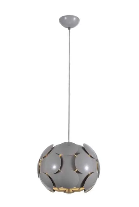 Lampa designerska wisząca SANTINA GREY P0317-01S-U1GM - Italux