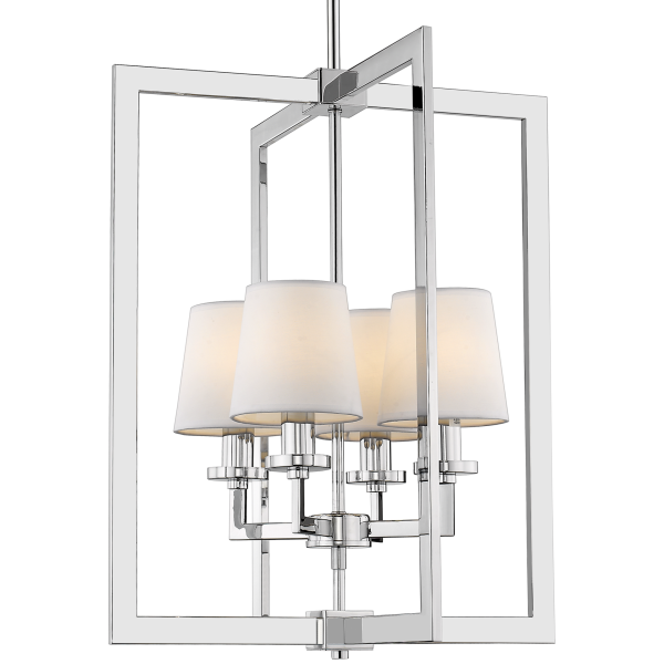 Lampa Hampton wisząca LONDON chrom P04021CH-WH - Cosmo Light