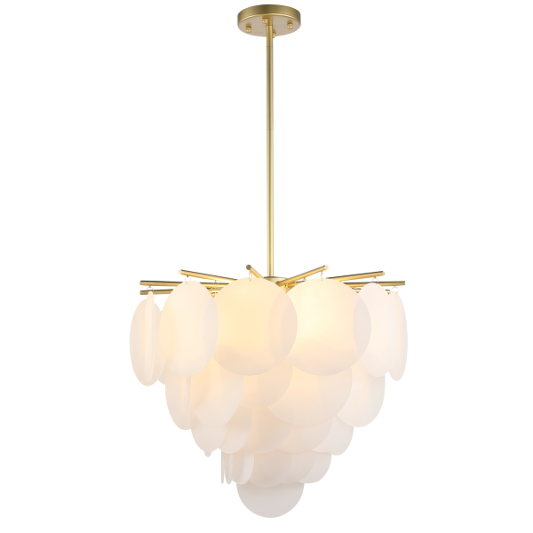 Lampa designerska wisząca TROMSO mosiądz P04094BR - Cosmo Light