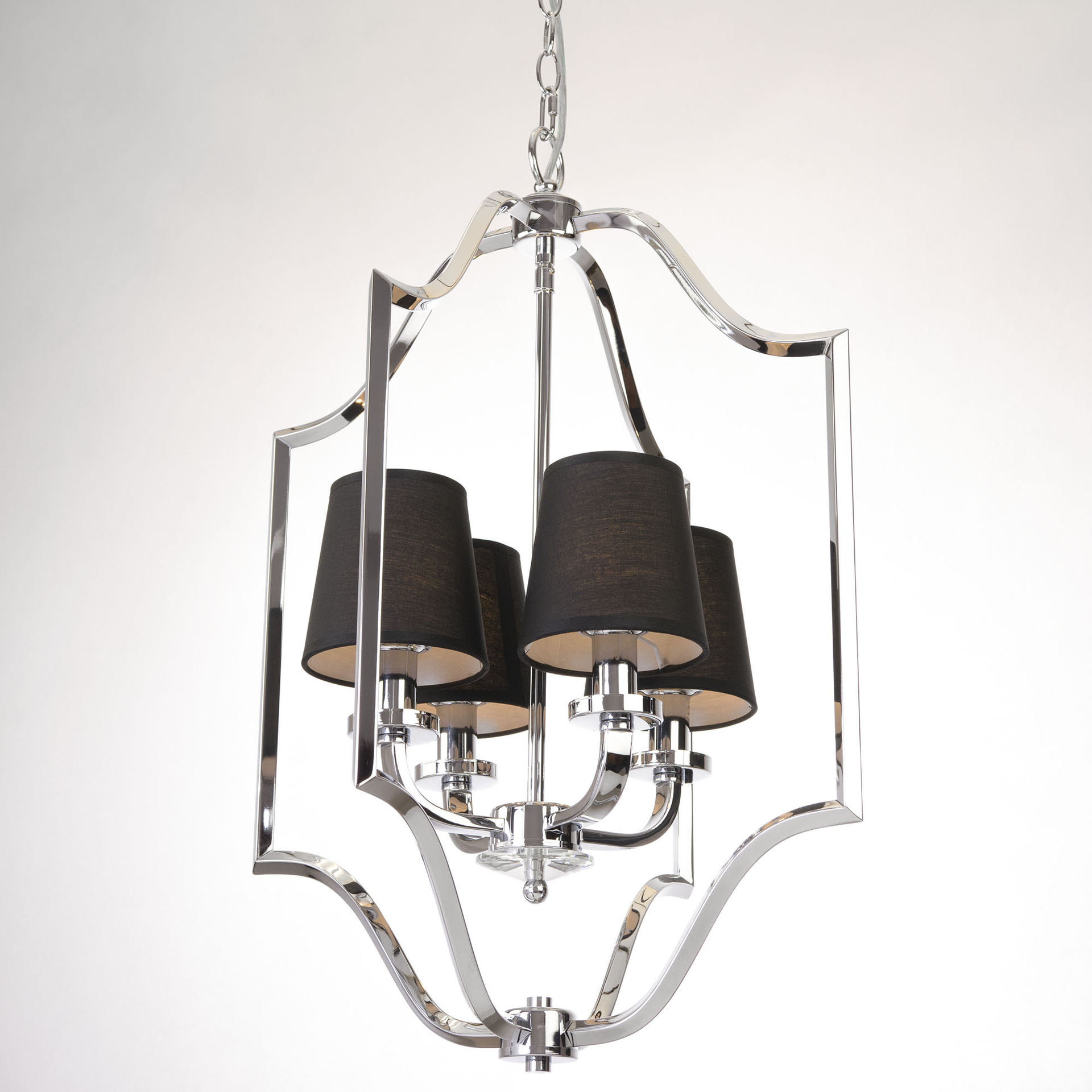 Lampa Hampton wisząca czarna stylowa NEW YORK P04380CH-BK - Cosmo Light - obrazek 2