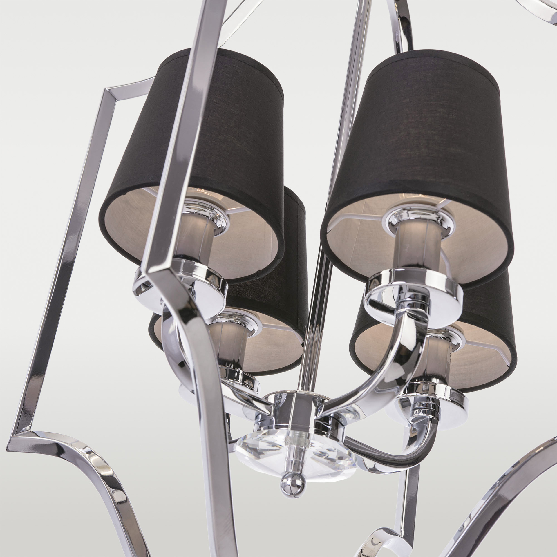 Lampa Hampton wisząca czarna stylowa NEW YORK P04380CH-BK - Cosmo Light - obrazek 3