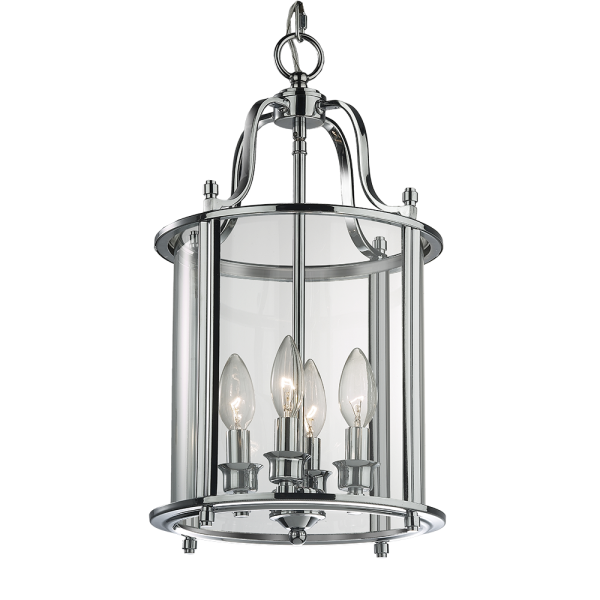 Lampa Hampton wisząca szkło E14 chrom NEW YORK P04550CH - Cosmo Light