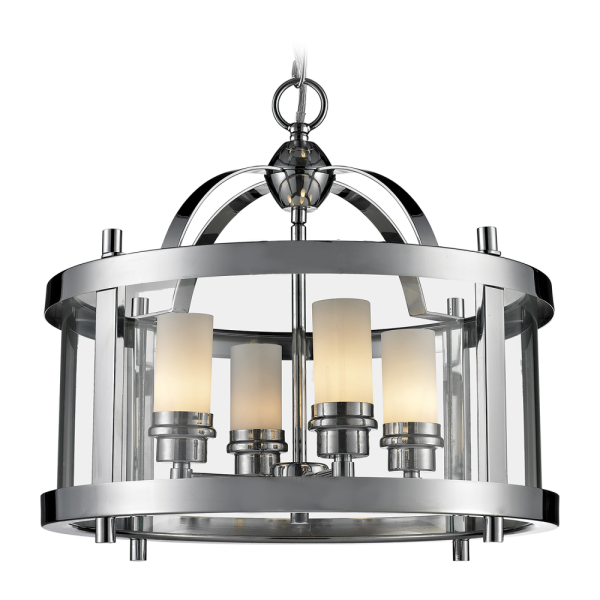Lampa Hampton wisząca szklana chrom NEW YORK P04567CH - Cosmo Light