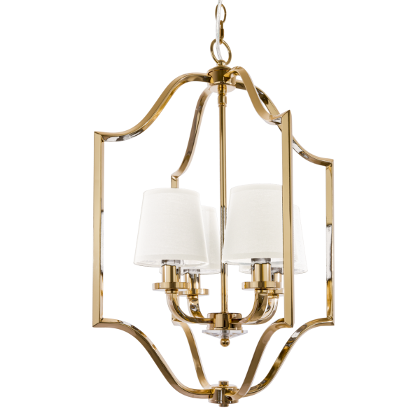 Lampa Hampton wisząca złota NEW YORK P04667AU-WH - Cosmo Light