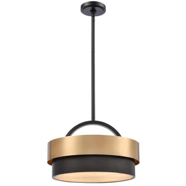 Lampa wisząca mosiądz nowoczesna COBURG P04760BR - Cosmo Light