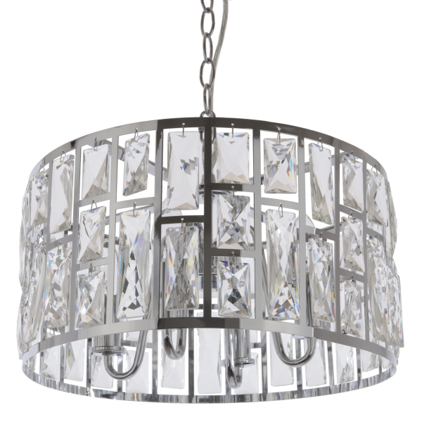 Lampa kryształowa wisząca KYIV II chrom P04858CH - Cosmo Light