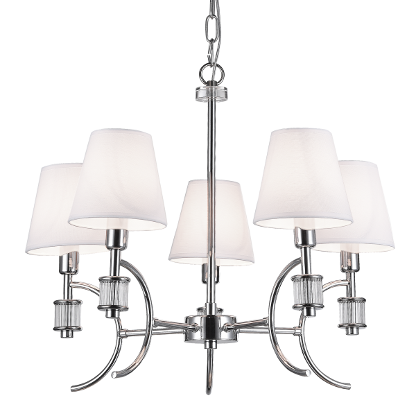 Lampa wisząca LIVERPOOL chrom P05100CH-WH - Cosmo Light