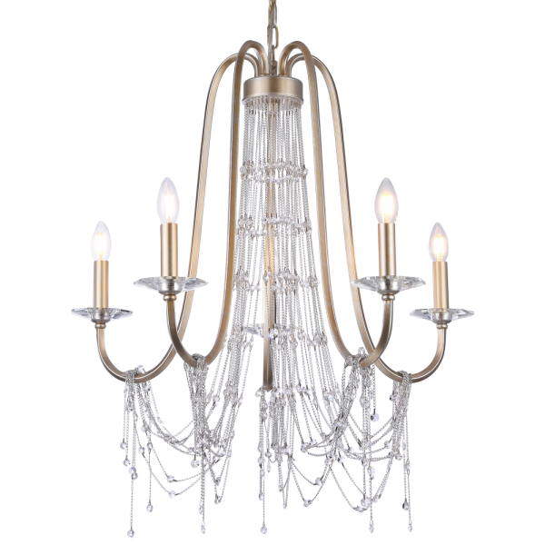 Lampa kryształowa wisząca do salonu MADRID P05165CP – Cosmo Light