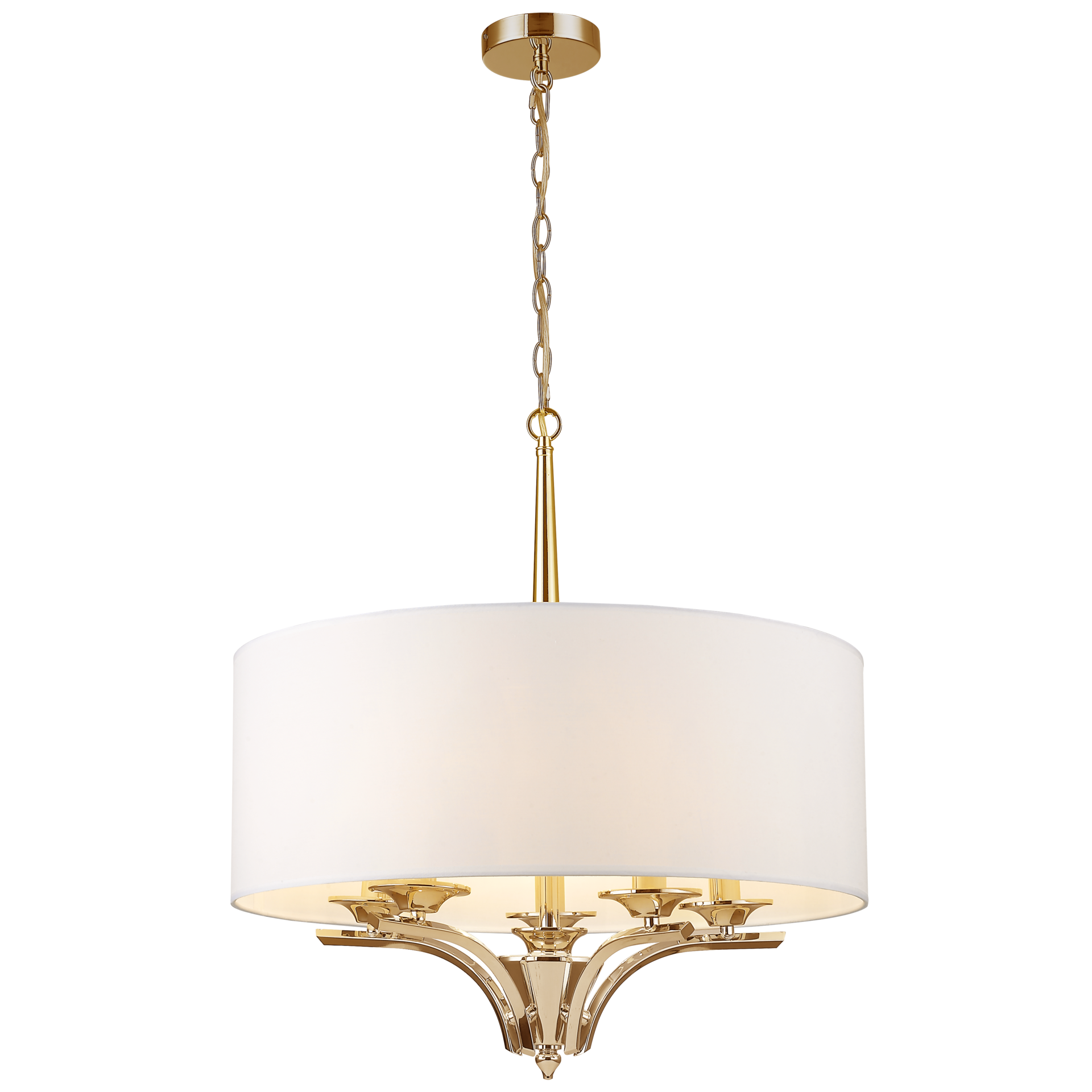 Lampa Hampton wisząca klasyczna ATLANTA złota P05797AU-WH - Cosmo Light