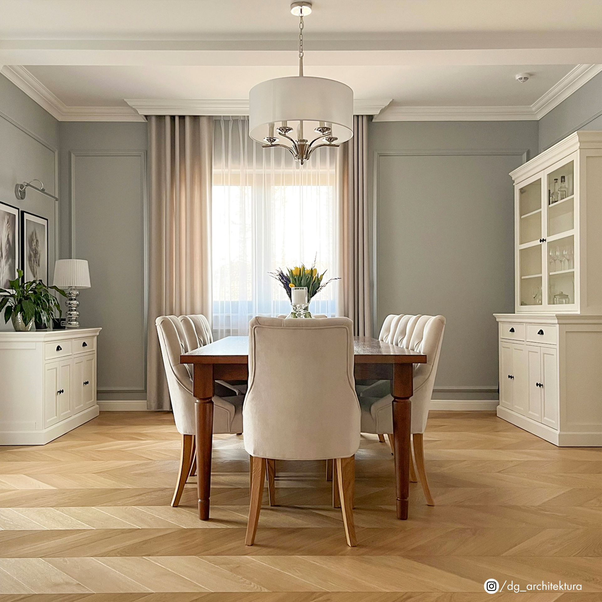 Lampa Hampton wisząca ATLANTA nikiel P05803NI-WH - Cosmo Light - obrazek 3