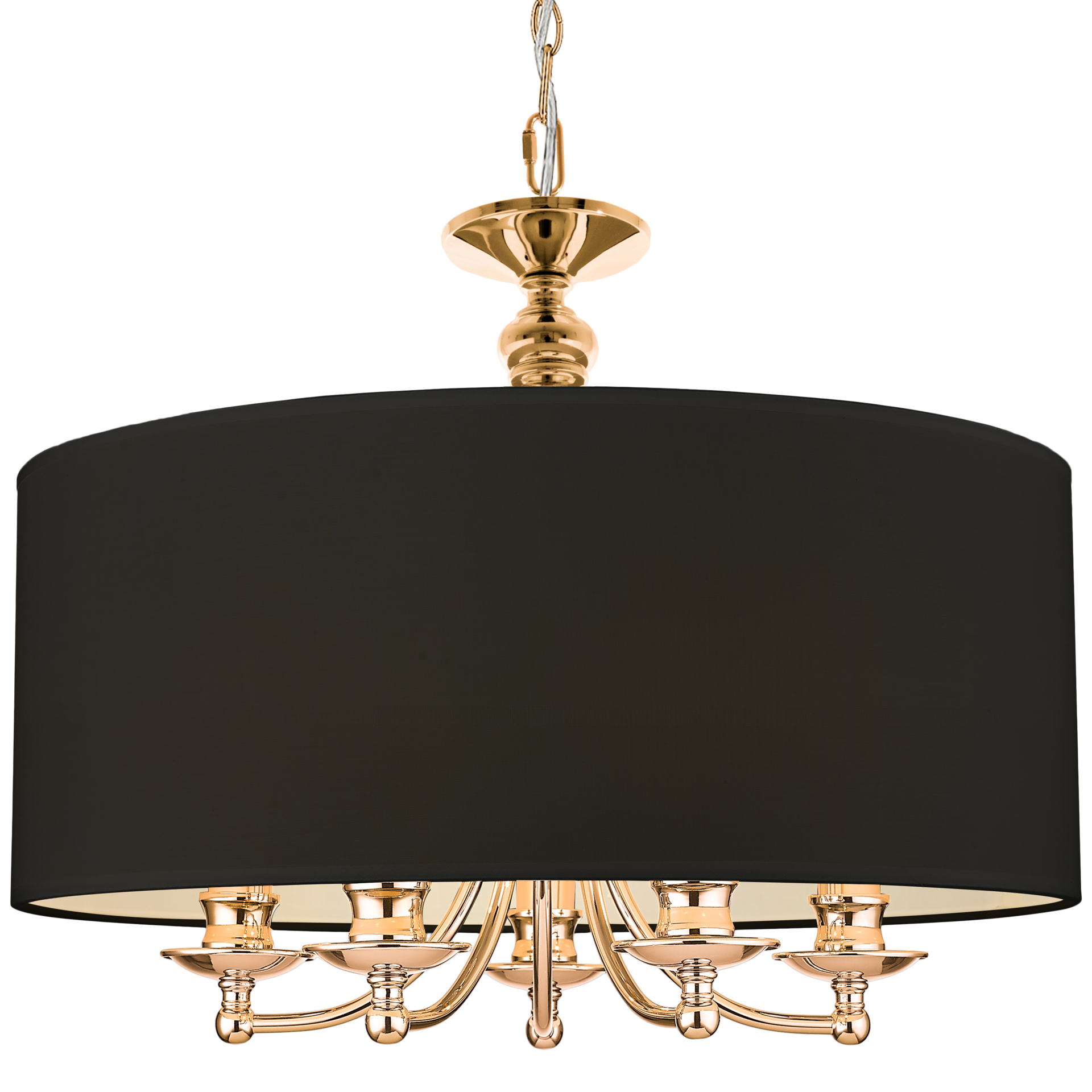 Lampa Hampton wisząca ABU DHABI złota P05896AU-BK - Cosmo Light