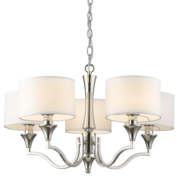 Lampa Hampton wisząca biała E14 WASHINGTON P05915NI-WH – Cosmo Light