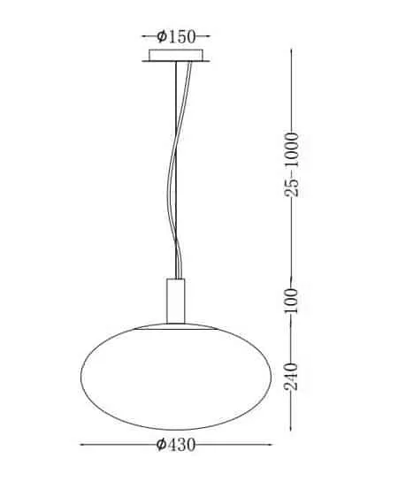 Lampa wisząca nowoczesna Perlas P062PL-01GR - Maytoni - obrazek 2